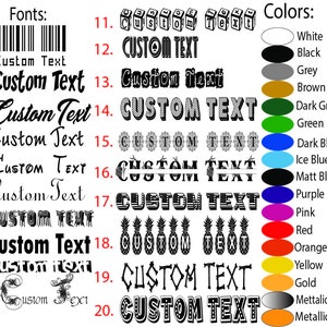 Dom B Font - Custom Text Letters Vinyl Sticker Decal Graphic Windshield –  Sticky Creations