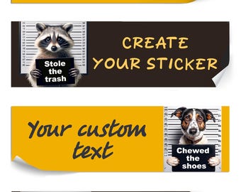 Custom Car Sticker – Waterproof Vinyl Bumper Decal with Text or Image – Personalized Vehicle Sticker for Truck, SUV, or Window – Gift Idea