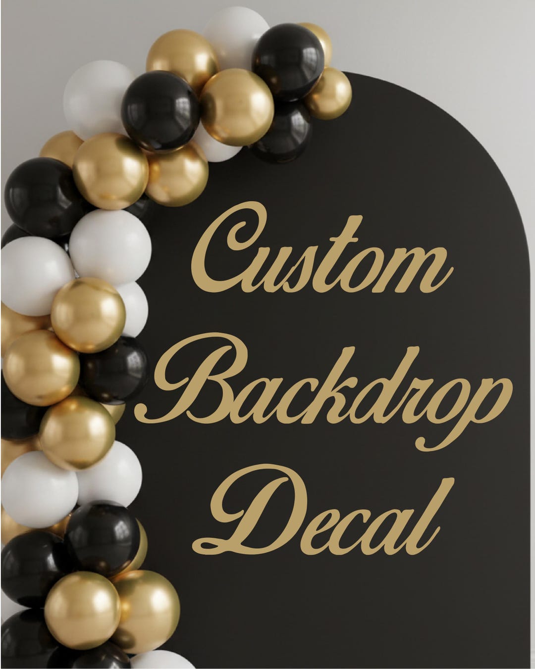 Custom Vinyl Lettering Backdrop Decal – Waterproof Event Signage (any ...