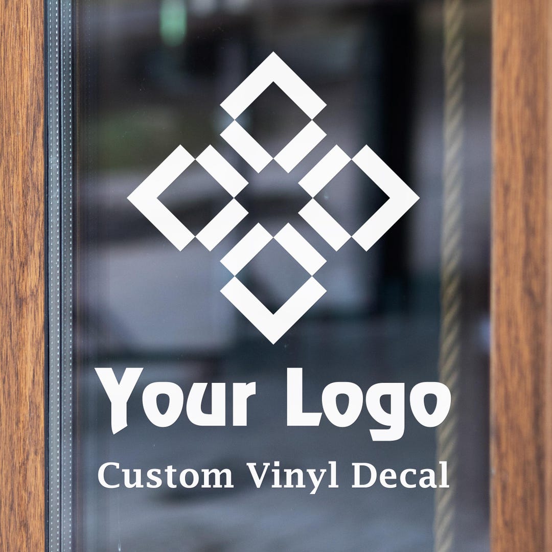 Custom Logo Decal – Vinyl Sticker for Business, Window, Wall & Glass ...