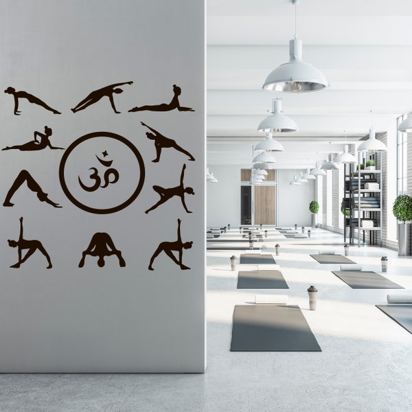Yoga Decals Etsy
