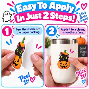 Halloween Spooky Sticker Pack, Vinyl Stickers for Water Bottles, Laptop ...