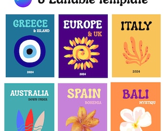 Travel Photo book Template - Fully Customisable via Canva