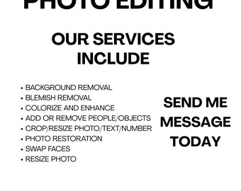 Photo Editing Service, Custom Photo editing, Photoshop service, Wedding photo editing services, Remove people from photos, photo restoration