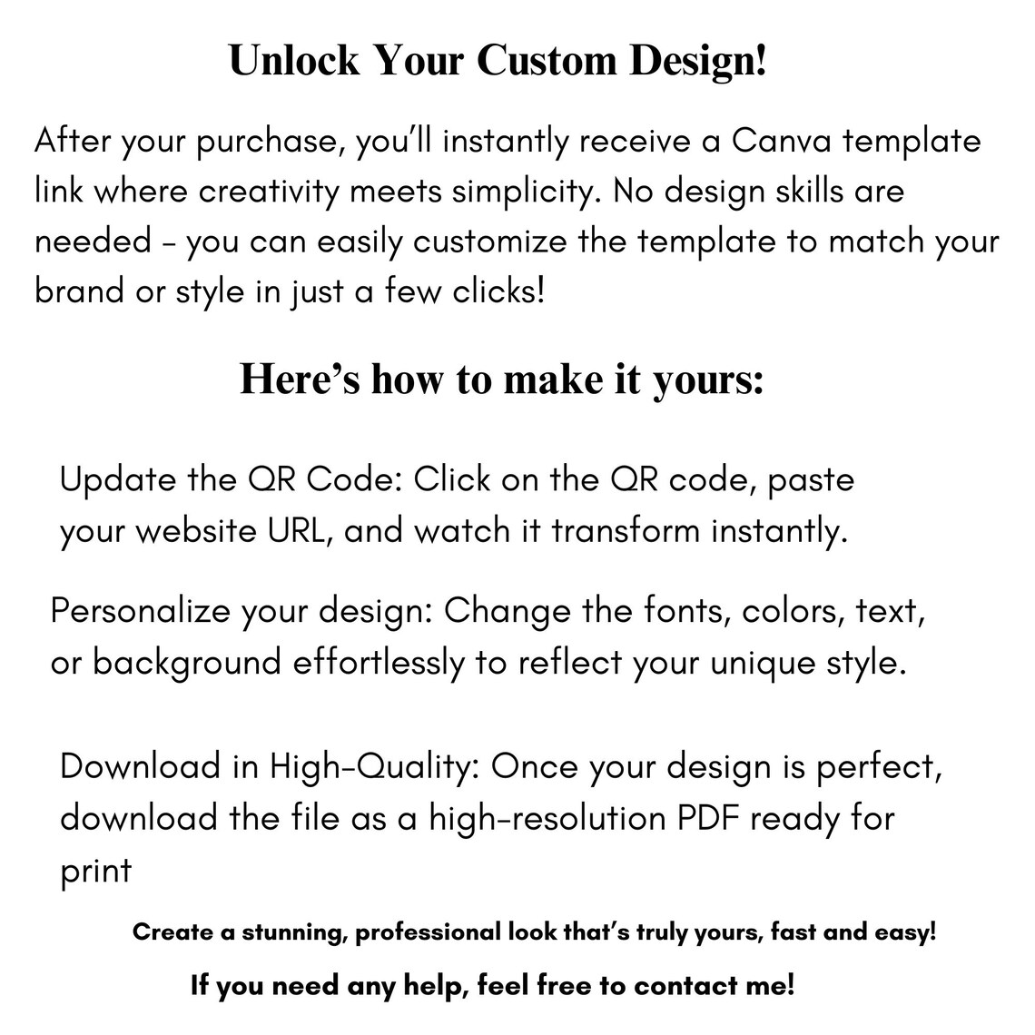 Business Card Template QR Code, Instant Download, Printable Business ...