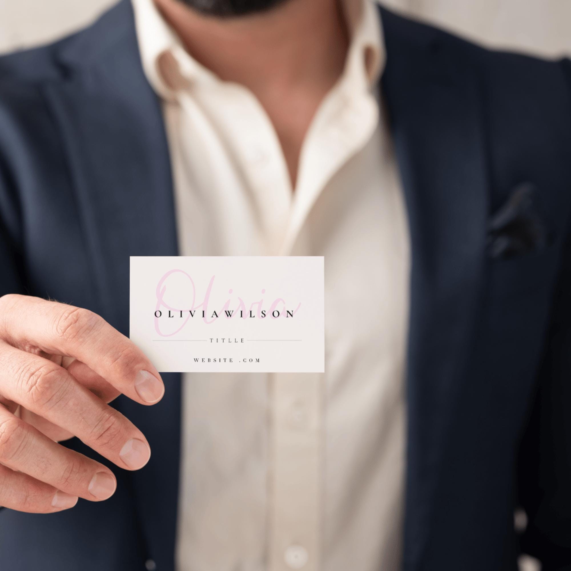 Business Card Template QR Code, Instant Download, Printable Business ...