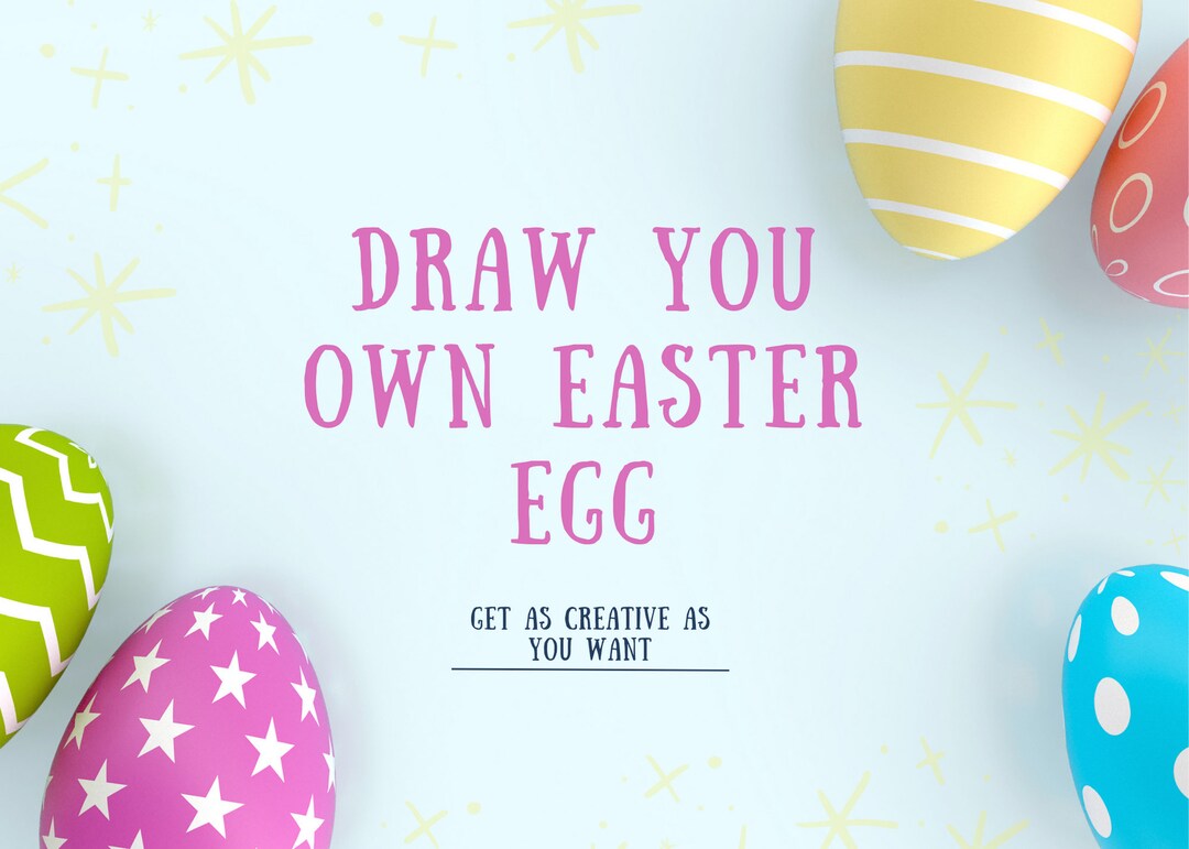 Printable Easter Egg Drawing A Fun and Creative Activity for Kids and