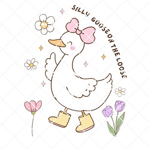 Silly Goose On The Loose PNG SVG, Silly Goose Meme Shirt, Silly Goose SVG file for Cricut funny svg Goose shirt svg digital download
