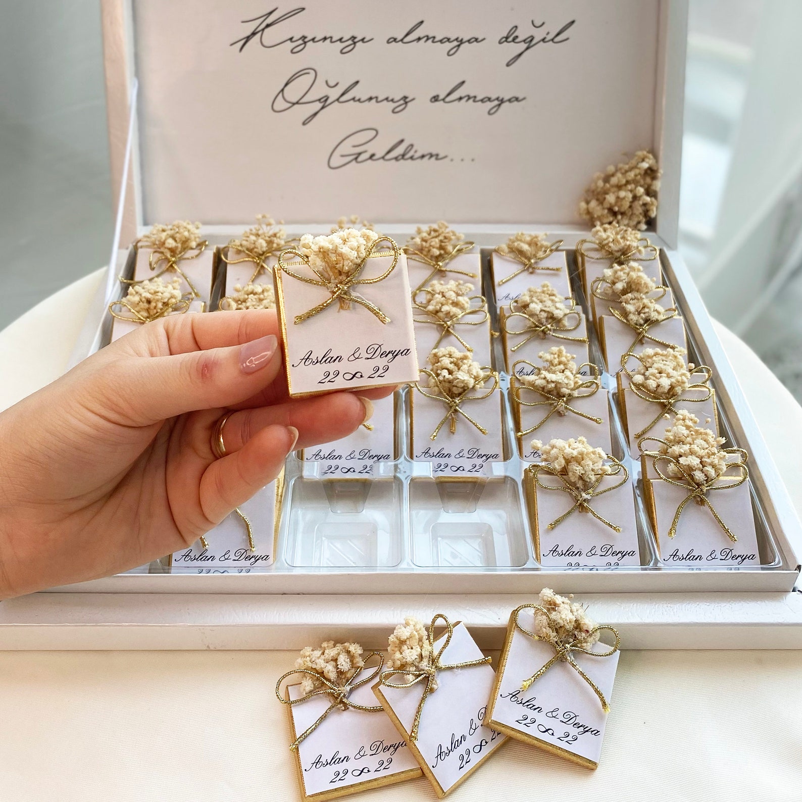 Wedding Chocolate Box Wedding Chocolate Favors for Guest - Etsy