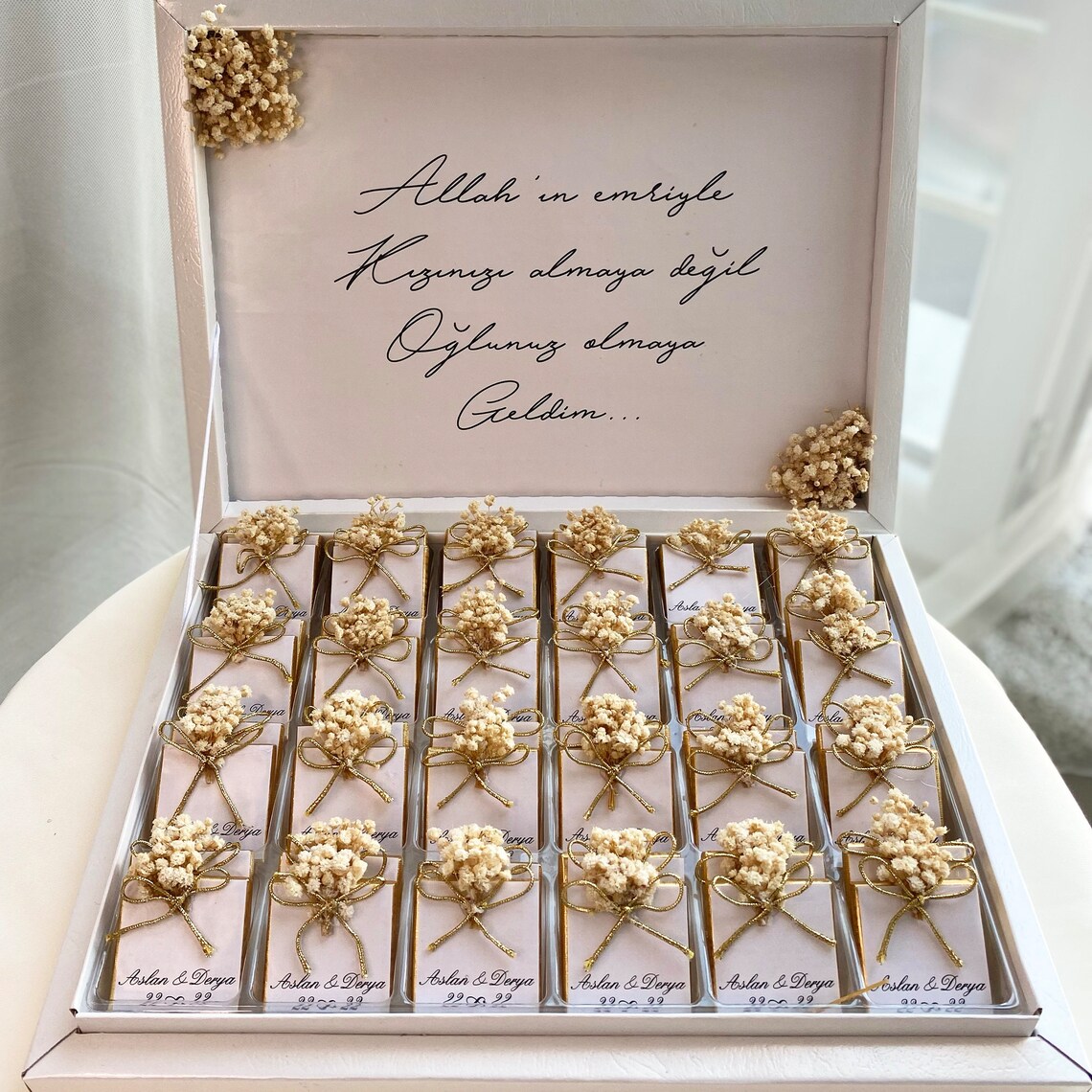 Wedding Chocolate Box Wedding Chocolate Favors for Guest Etsy