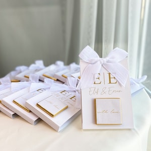 Gepersonaliseerde bruiloft chocolade, koffie en chocolade bruiloft gunsten, voor gasten, feestbedankjes, verlovingsbedankjes chocolade, rustieke gunsten