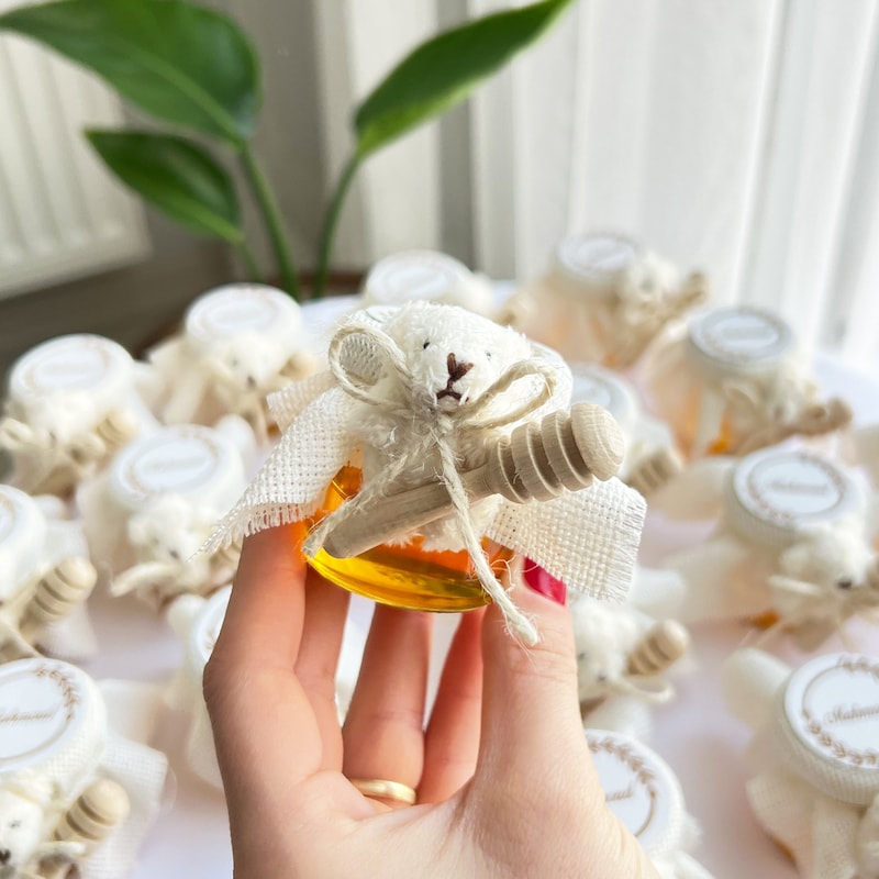 Floral Bear Honey Jar