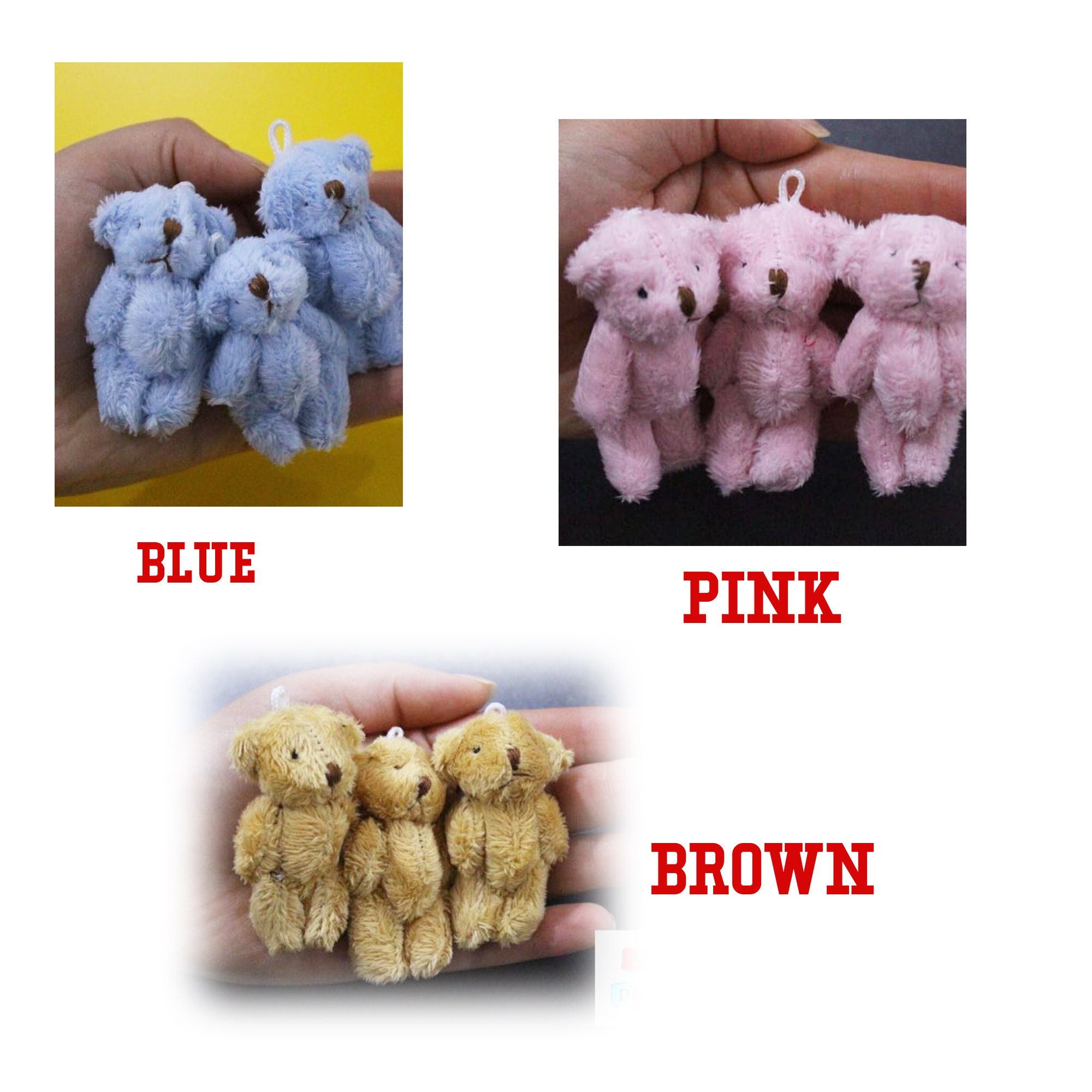 Custom Plush Teddy Bear Keychain, Birthday, Baby Shower Favors - Etsy