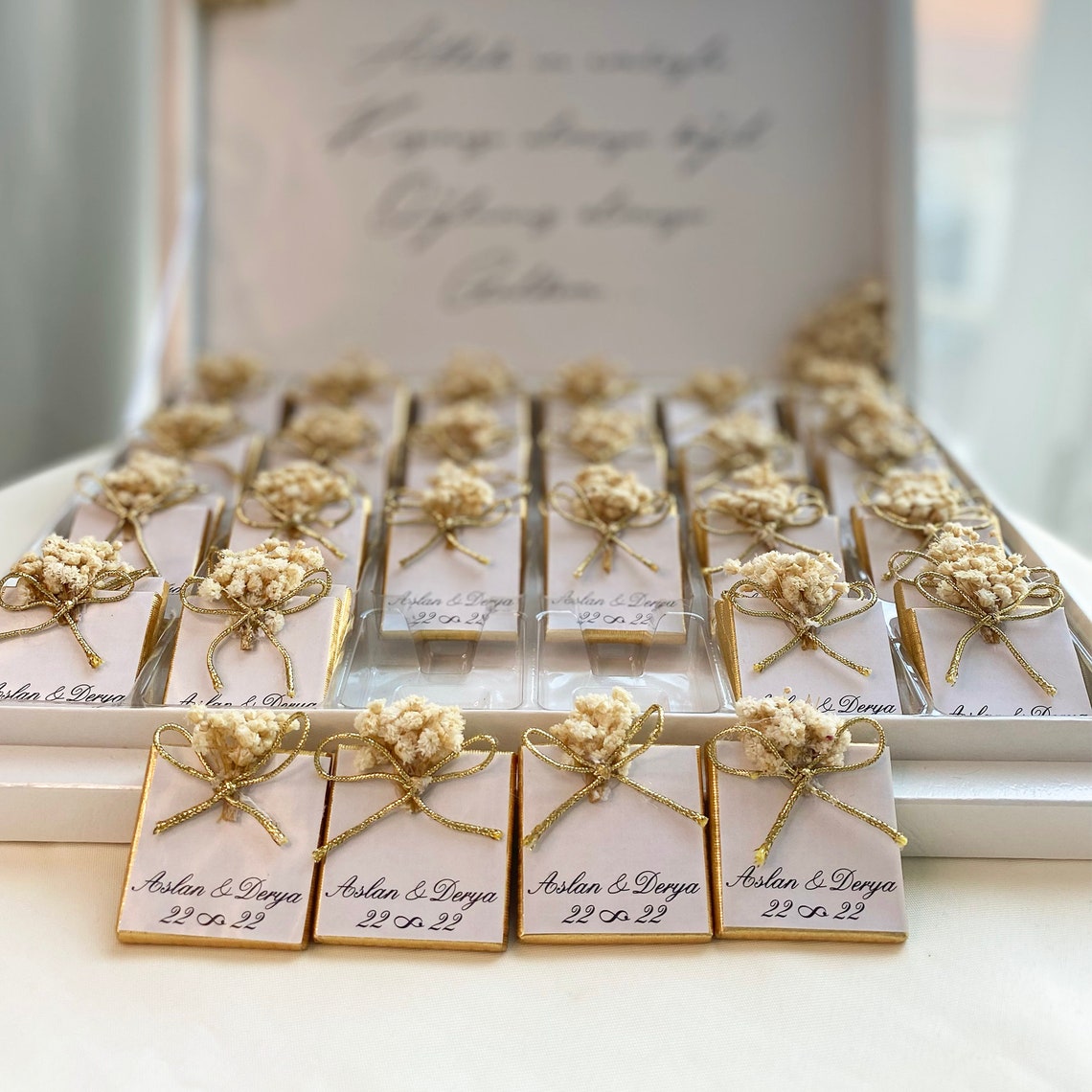 Wedding Chocolate Box Wedding Chocolate Favors for Guest Etsy