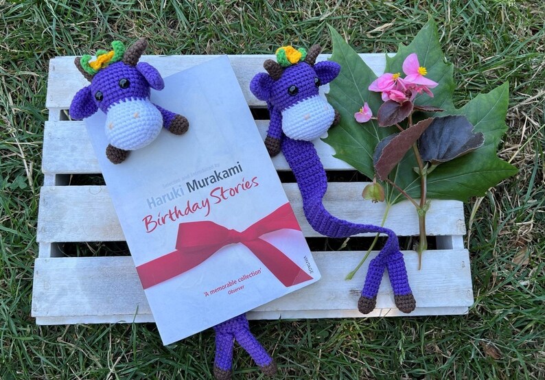 Cow Crochet Bookmark / Amigurumi Cow Bookmark / Book Accessories / for