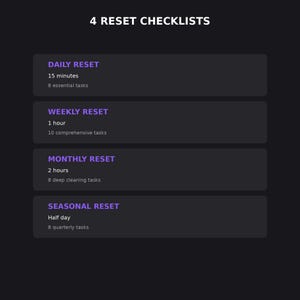 Home Reset Mega Bundle | Pantry Garage Cleaning Documents | Fillable PDF DOCX | US Letter A4 image 4