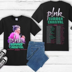 P!nk Pink Singer Summer Carnival 2024 Festival WORLD Tour T shirt Hoodie HoodyS-M-L-XL-XXL-3XL-4XL-5XL Oversized Men Women Unisex P5B6