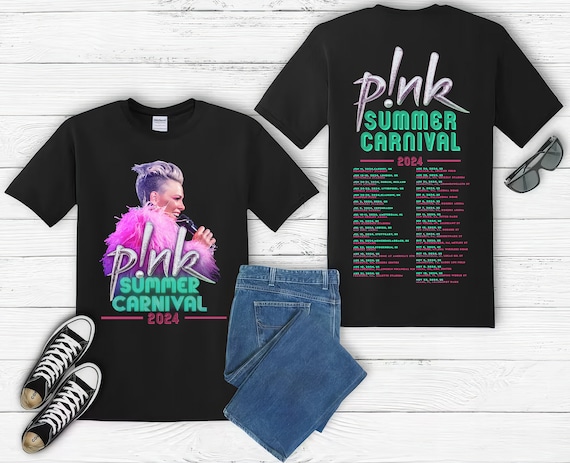 Pnk Pink Singer Summer Carnival 2024 Festival WORLD Tour T Shirt