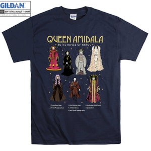 Star Wars Queen Amidala T-shirt Sweat à capuche Enfants Enfant Sac fourre-tout Tshirt S-M-L-XL-XXL-3XL-4XL-5XL Gildan Surdimensionné Hommes Femmes Unisexe A607