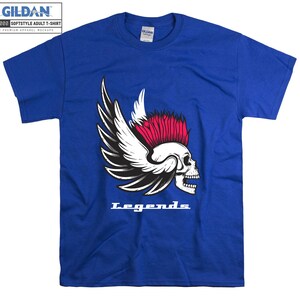 Legends Skull Camiseta Artsy Wings Camiseta Camiseta Oversized S M L XL XXL 3XL 4XL 5XL Hombres Mujeres Unisex D3391