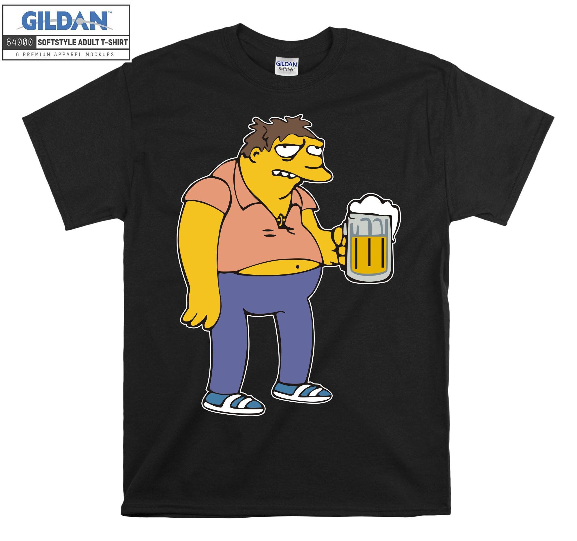 Camiseta divertida de Disney con capucha de Los Simpsons, el payaso Krusty, tallas S, M, L, XL, XXL, 3XL, 4XL, 5XL, talla grande, unisex, para hombre y mujer, 5062