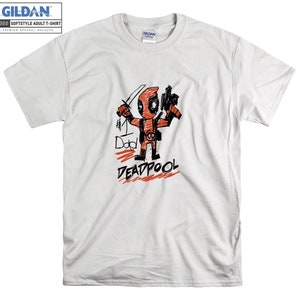Marvel Deadpool 1 Papa Deadpool T-shirt Hoody Kids Enfant Tote Bag Tshirt S-M-L-XL-XXL-3XL-4XL-5XL Gildan Oversized Men Femmes Unisexe 7006