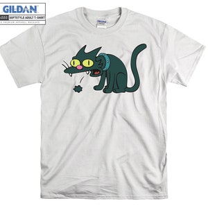 The Simpsons Snowball T shirt Cat Art Cartoon T-shirt Tshirt S-M-L-XL-XXL-3XL-4XL-5XL Oversized Men Women Unisex 4899