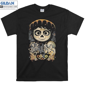 Disney Coco Miguel  Musical Scene T-shirt Hoody Kids Child Tote Bag Tshirt S-M-L-XL-XXL-3XL-4XL-5XL Gildan Oversized Men Women Unisex 6663