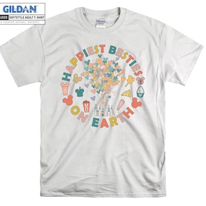 Il posto più felice sulla terra Disney T-shirt con cappuccio per bambini Borsa tote per bambini Tshirt S-M-L-XL-XXL-3XL-4XL-5XL Gildan Oversize Uomo Donna Unisex A918