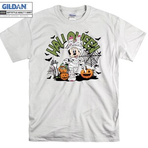 Retro Disney Minnie Mummy Halloween Shirt Spooky Season Shirt T-shirty, bluzy z kapturem dla dzieci i dorosłych na święta, personalizowane piżamy świąteczne AC506