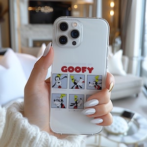 Custodia per telefono Disney Mickey Mouse e i suoi amici con le espressioni di Pippo, modello Box Up, AC272