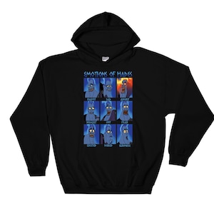 Emotions Of Hades Moods Poster Famous Cartoon Hero Hoodie Sweatshirt Pullover S-M-L-XL-XXL-3XL-4XL-5XL Oversized Men Women Unisex 6255