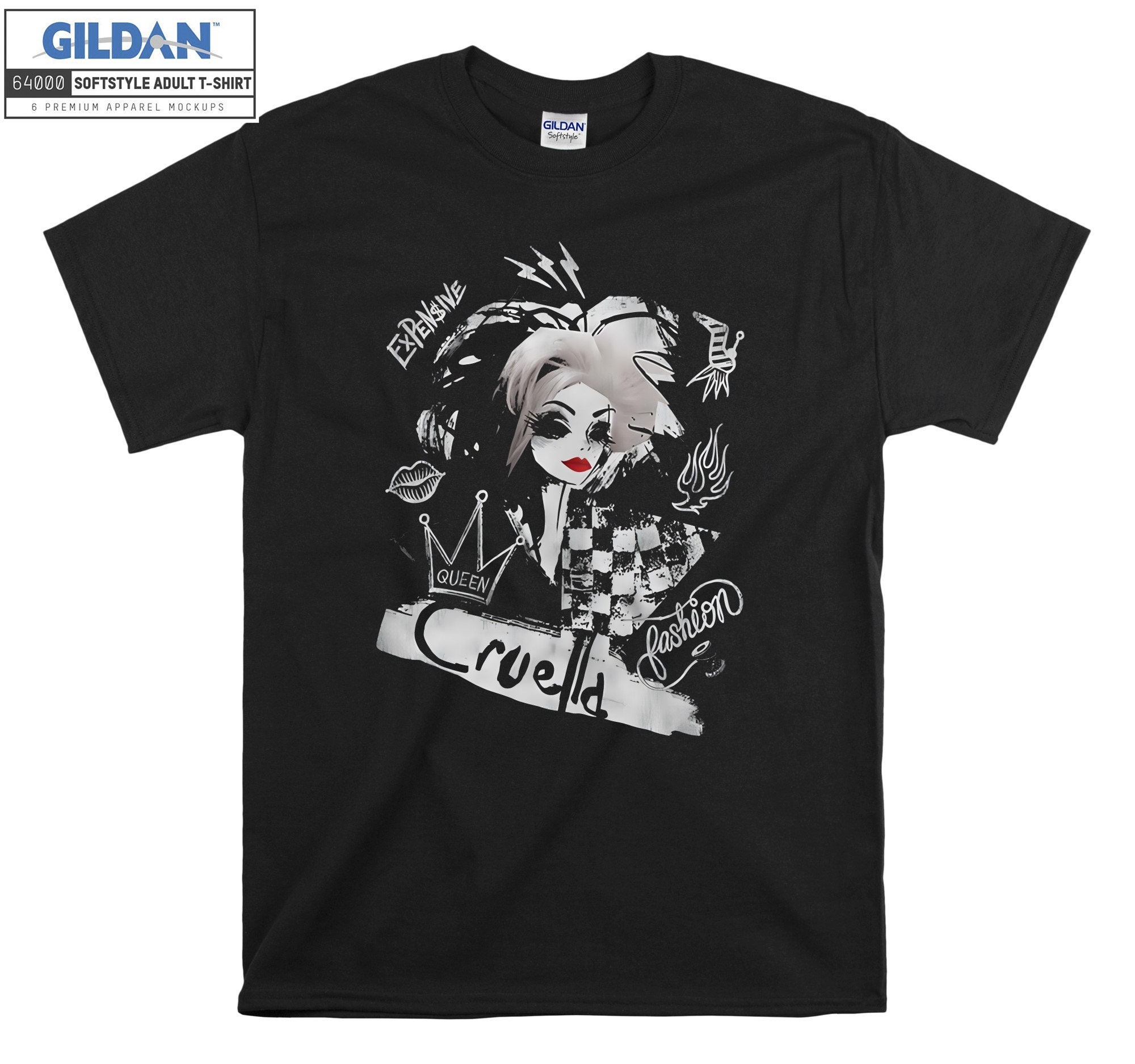 Discover Camiseta Cruella de Vil 101 Dalmatas Perros Vintage para Hombre Mujer