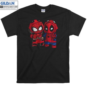 Marvel Spider-man And Deadpool T-shirt Hoody Kids Child Tote Bag Tshirt S-M-L-XL-XXL-3XL-4XL-5XL Gildan Oversized Men Women Unisex 7042