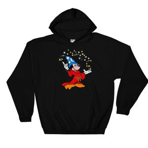 Disney Fantasia Sorcerer Mickey Stay Magical   Fantasmic Hoodie Sweat  Pullover S-M-L-XL-XXL-3XL-4XL-5XL Oversized Men Women Unisex AC250