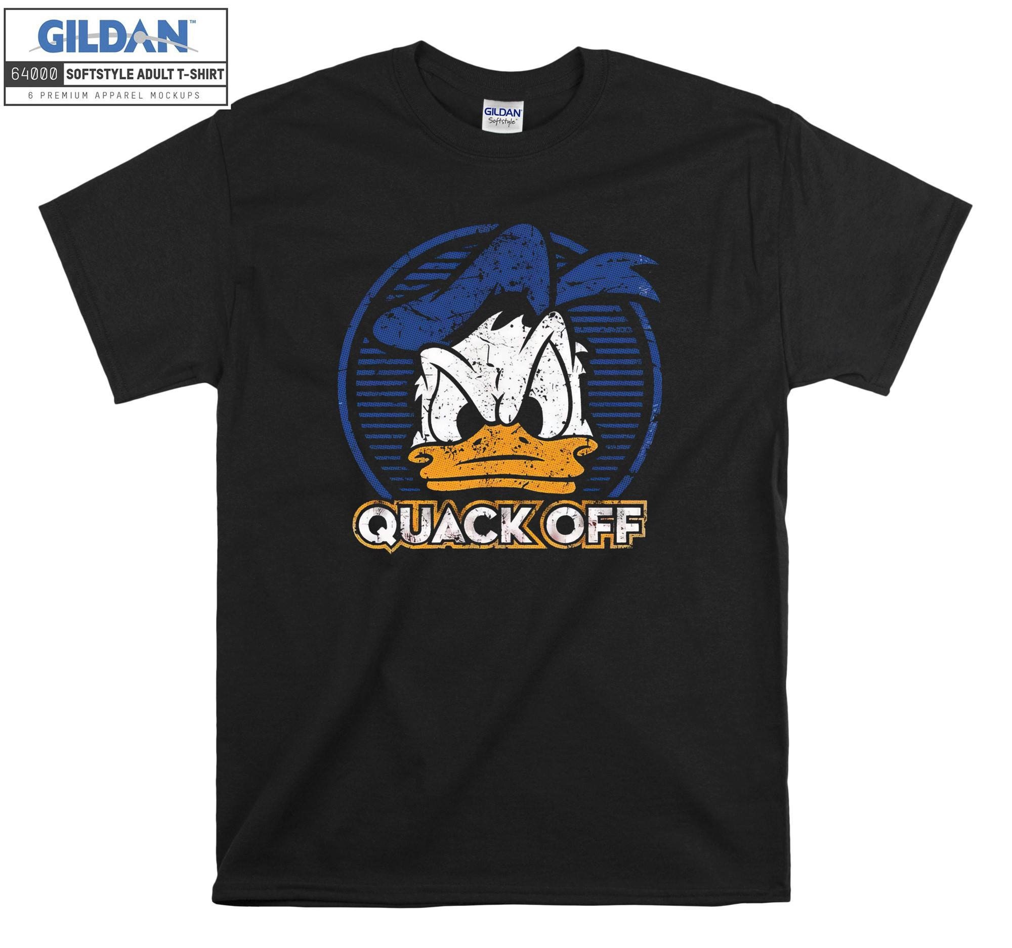 Quack off Donald Duck Figure T-shirt Hoodie Kids Child Tote