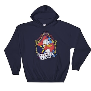 Disney Donald Duck American Classic Poster Figure Cool Hoodie Sweatshirt Pullover S-M-L-XL-XXL-3XL-4XL-5XL Oversized Men Women Unisex 6737