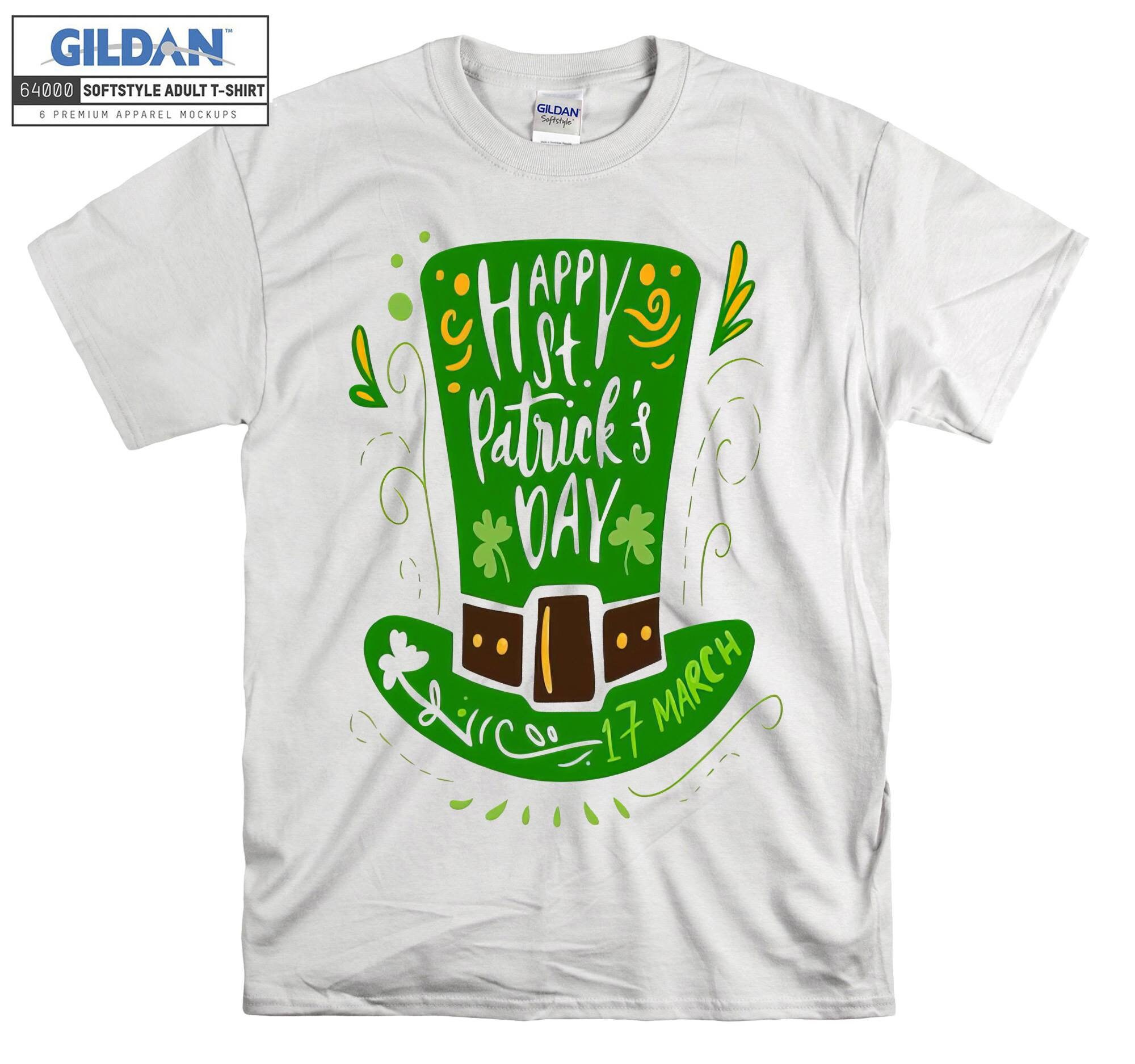 St. Patrick's Day Shamrock T-shirt Hoodie Kids Child Tote Bag Tshirt S-M-L-XL-XXL-3XL-4XL-5XL Gildan Oversized Men Women Unisex A961