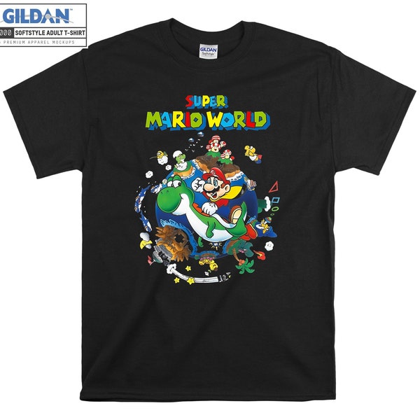 Super Mario World Yoshi & Mario T-shirt Hoody Kid Child Tote Bag Tshirt S-M-L-XL-XXL-3XL-4XL-5XL Gildan Oversized Men Women Unisex 7419