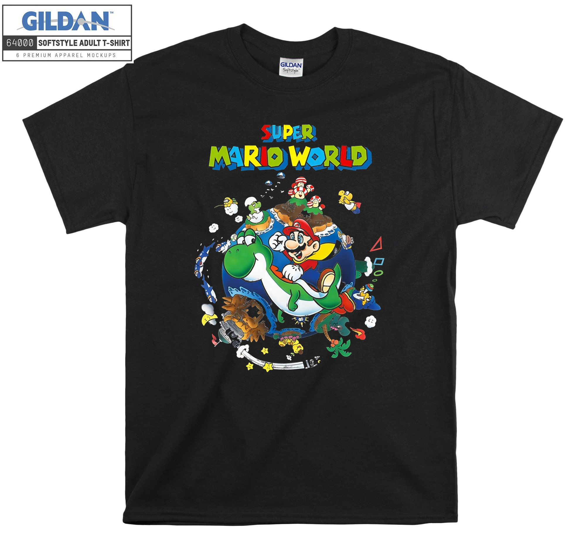 Super Mario World Yoshi & Mario T-shirt