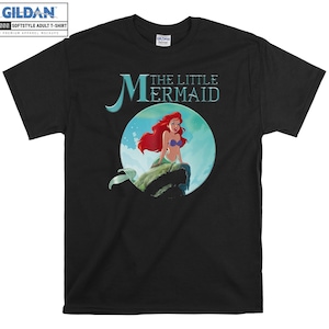 Sirenetta Ariel Disney Splash T-shirt Felpa con cappuccio Bambini Bambino Tote Bag Tshirt S-M-L-XL-XXL-3XL-4XL-5XL Gildan Oversize Uomo Donna Unisex 6974
