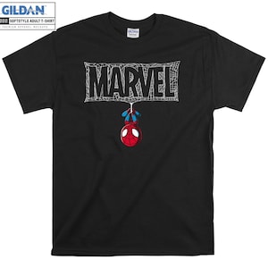 Marvel mignon bébé Spider-Man T-shirt à capuche enfants enfant sac fourre-tout Tshirt S-M-L-XL-XXL-3XL-4XL-5XL Gildan surdimensionné hommes femmes unisexe A675