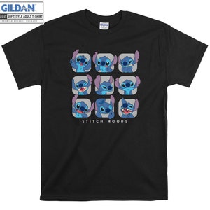 Disney Lilo y Stitch Moods camiseta Sudadera con capucha camiseta camiseta S-M-L-XL-XXL-3XL-4XL-5XL Hombres de gran tamaño Mujeres Unisex 6262