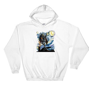 Sudadera con capucha clásica de Star Wars, Boba Fett, Van Gogh, Noche Estrellada, tallas S-M-L-XL-XXL-3XL-4XL-5XL, unisex, para hombre y mujer, AC775