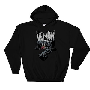 Marvel Cartoon Super Bad Hero Venom Poster Cool Hoodie Sweatshirt Pullover S-M-L-XL-XXL-3XL-4XL-5XL Oversized Men Women Unisex 6415