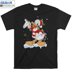 ドナルドダック クリスマス ディズニー Tシャツ フーディ キッズ 子供用 トートバッグ Tシャツ S-M-L-XL-XXL-3XL-4XL-5XL ギルダン オーバーサイズ メンズ レディース ユニセックス 6875
