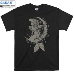 Disney Little Mermaid Ariel Tattoo Camiseta Hoody Kids Child Tote Bag Tshirt S-M-L-XL-XXL-3XL-4XL-5XL Gildan Oversized Men Women Unisex 6729