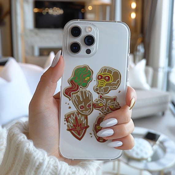 Marvel Guardians Of The Galaxy Gingerbread Cookies Christmas T Phone Case  AC400
