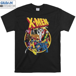 X-Men Personnages Logo T-shirt À Capuche Enfants Enfant Sac Fourre-Tout Tshirt S-M-L-XL-XXL-3XL-4XL-5XL Gildan Surdimensionné Hommes Femmes Unisexe A698