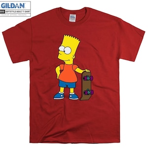 The Simpsons Bart Simpson Cartoon Comic Hoodie Sweatshirt Hoody Long Sleeve S-M-L-XL-XXL-3XL-4XL-5XL Adult Oversized Men Women Unisex 4855